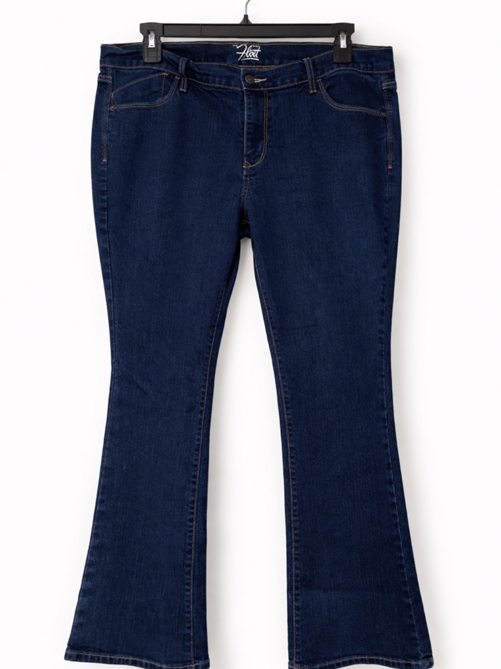 Old Navy Flirt Bootcut Jeans Women’s 16 Short Dark Wash Mid Rise Stretch